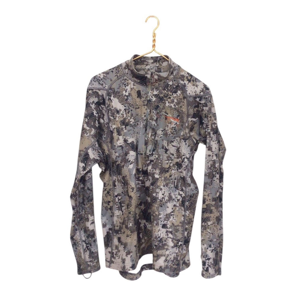Sitka Gear Medium Mens 1/4 Zip Pullover Gore Optifade Mountain Camo Hunting